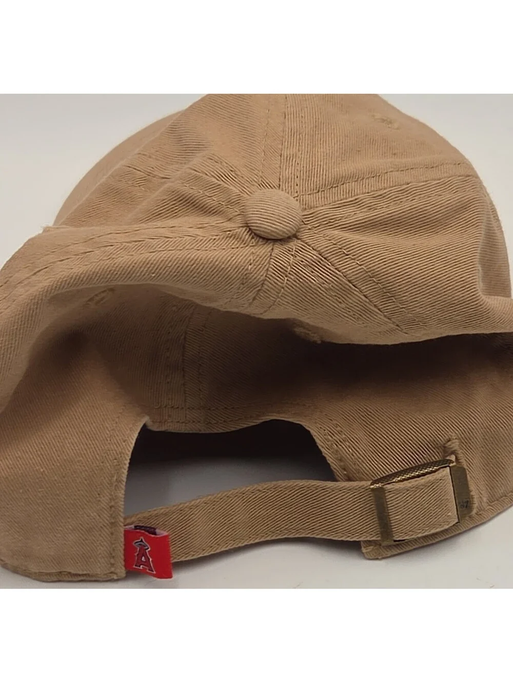 Los Angeles Angels '47 Brand Khaki Tan Adjustable Strapback Baseball Cap MLB